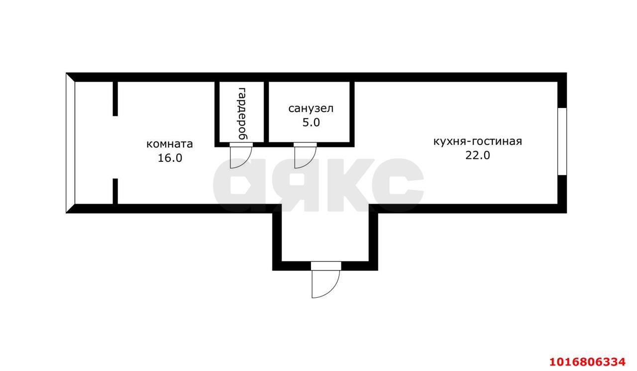 Фото №15: 1-комнатная квартира <span class="whitespace-nowrap">51 м²</span>, <span class="whitespace-nowrap">20/21 эт.</span> - Краснодар, Прикубанский внутригородской округ, мкр. ЖК Губернский, ул. им. Героя Яцкова И.В., 15к2