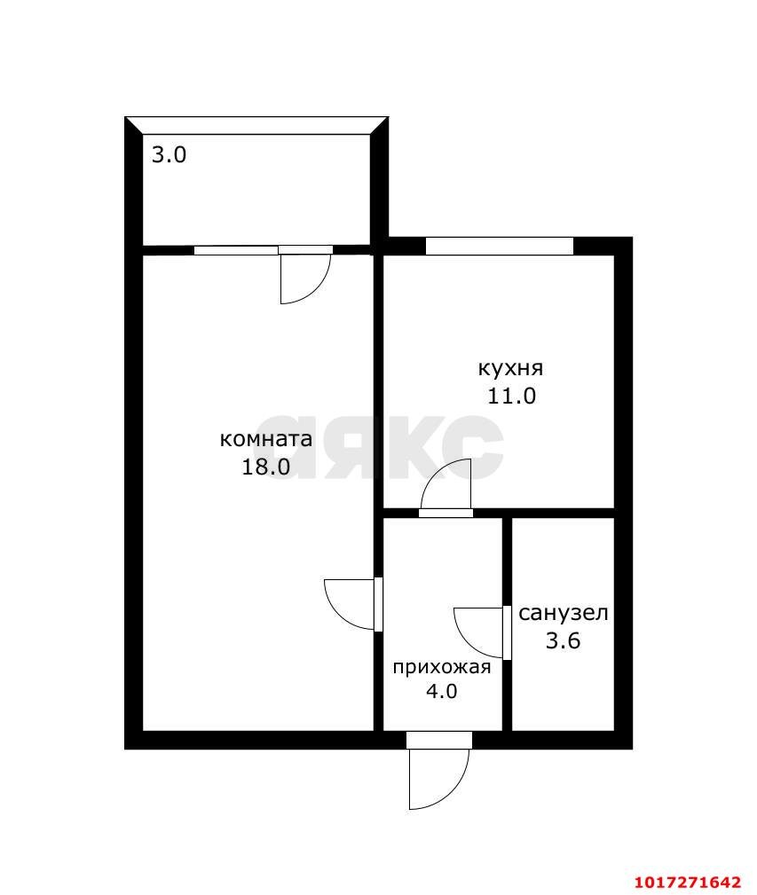 Фото №12: 1-комнатная квартира 40 м² - Краснодар, Прикубанский внутригородской округ, мкр. Восточно-Кругликовский, ул. Героев-Разведчиков, 26/1