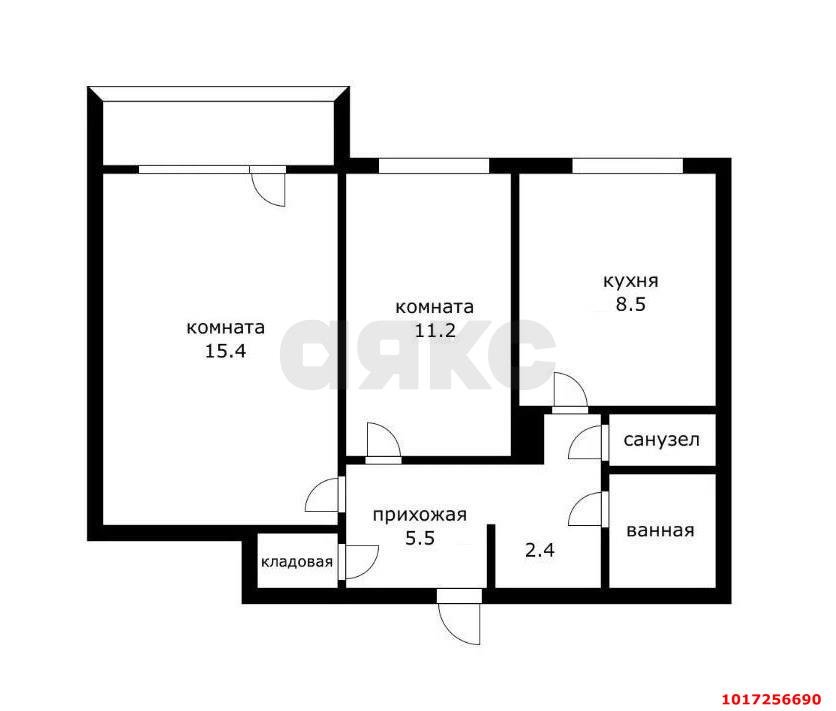 Фото №18: 2-комнатная квартира 48 м² - Краснодар, Прикубанский внутригородской округ, мкр. Краевая Клиническая Больница, ул. имени 40-летия Победы, 63