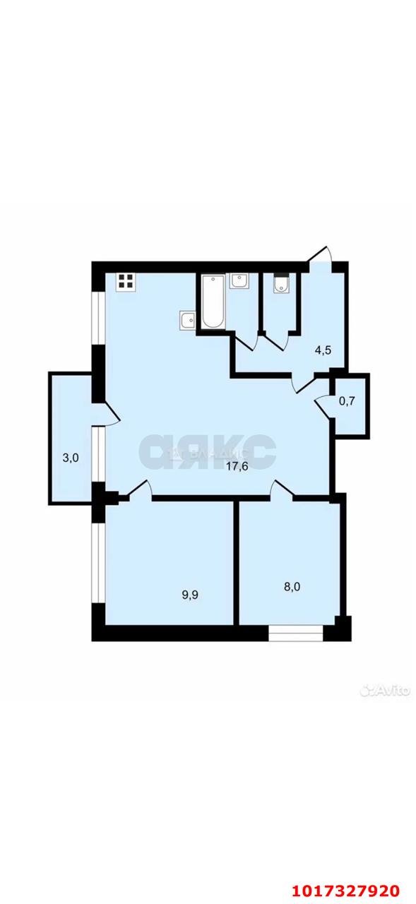 Фото №19: 3-комнатная квартира 50 м² - Краснодар, Прикубанский внутригородской округ, мкр. Фестивальный, ул. Гагарина, 85