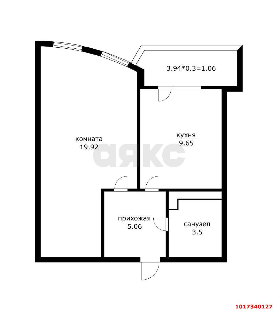 Фото №10: 1-комнатная квартира 38 м² - Краснодар, Карасунский внутригородской округ, Хлопчато-бумажный Комбинат, мкр. ЖК Альфа, ул. Уральская, 100/5