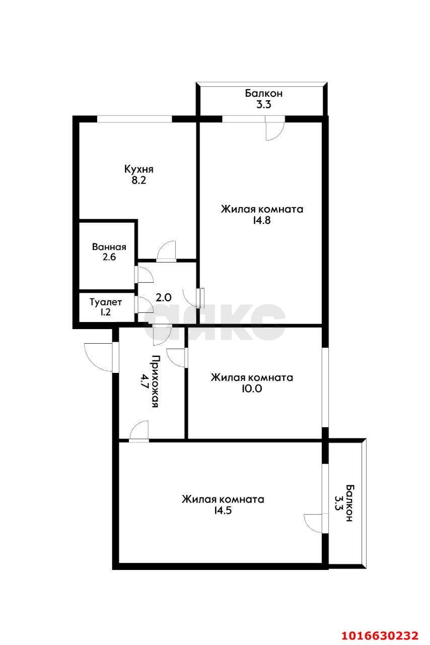 Фото №16: 3-комнатная квартира 64 м² - Краснодар, Карасунский внутригородской округ, мкр. Гидростроителей, ул. Гидростроителей, 26