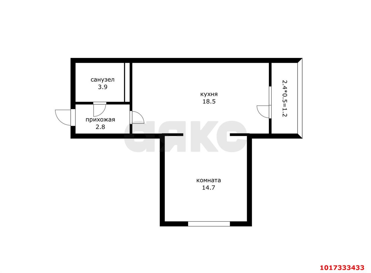 Фото №6: 1-комнатная квартира 43 м² - Краснодар, Карасунский внутригородской округ, ЖК Спортивный Парк, ж/р Новознаменский, ул. Войсковая, 4к10