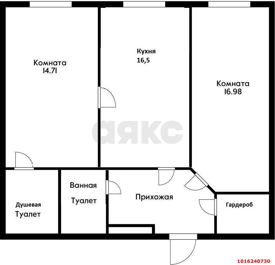 Фото №11: 2-комнатная квартира 60 м² - Краснодар, Прикубанский внутригородской округ, ЖК Кубанский, мкр. Завод Измерительных Приборов, ул. Зиповская, 38