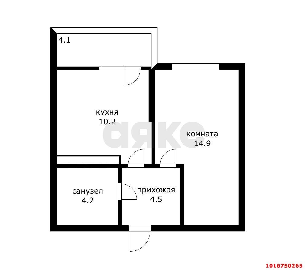 Фото №10: 1-комнатная квартира 36 м² - Краснодар, Прикубанский внутригородской округ, мкр. жилой комплекс Отражение, ул. Конгрессная, 43к1