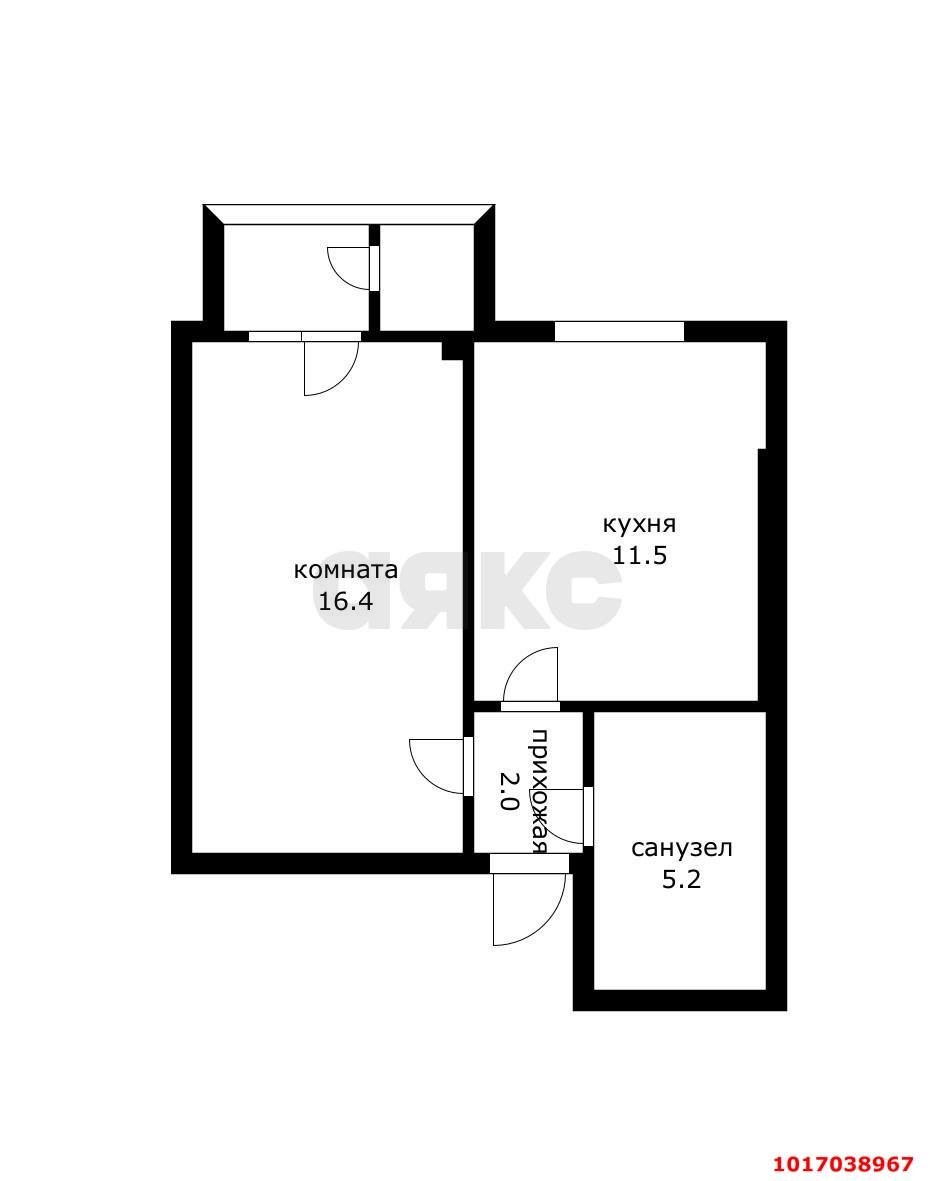 Фото №27: 1-комнатная квартира 40 м² - Краснодар, Карасунский внутригородской округ, мкр. Почтовый, ул. имени Валерия Гассия, 6/1