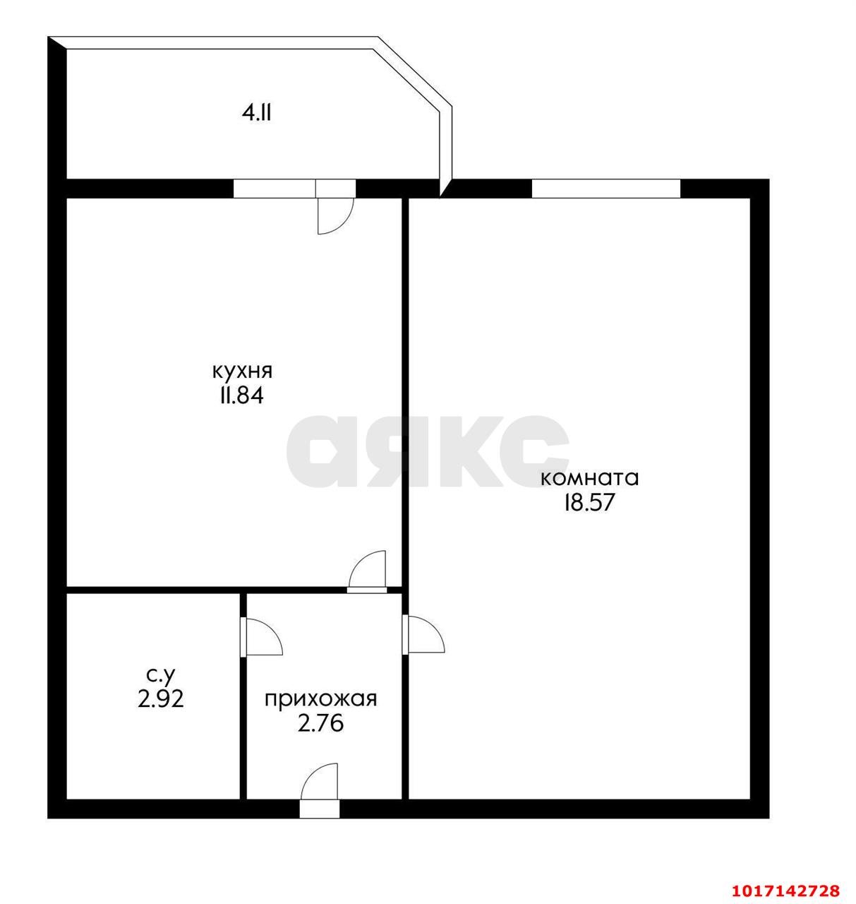 Фото №6: 1-комнатная квартира 40 м² - Краснодар, Прикубанский внутригородской округ, Восточный, мкр. жилой комплекс Квартал № 6, ул. имени Героя Советского Союза Николая Воробьёва, 9