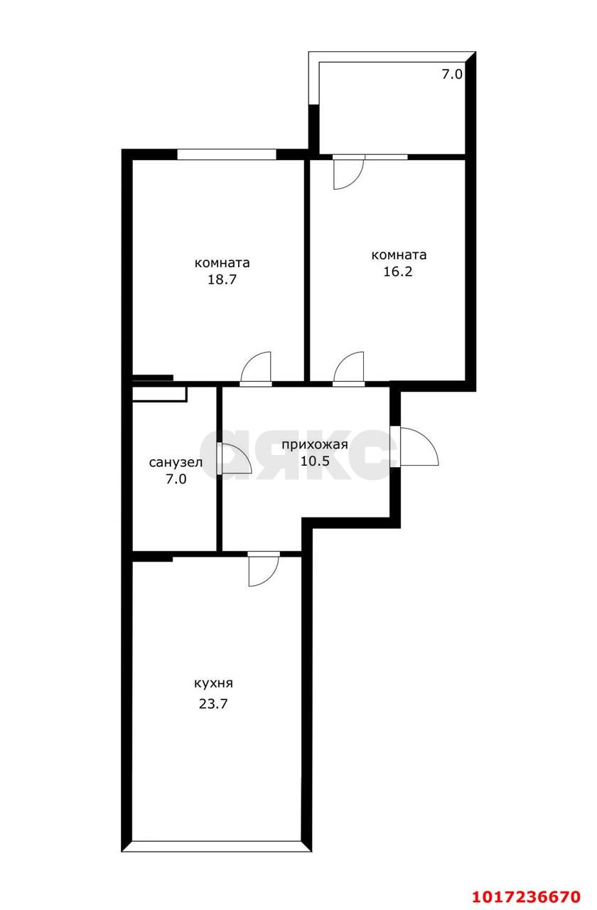 Фото №22: 2-комнатная квартира 83 м² - Краснодар, Западный внутригородской округ, Фестивальный, мкр. ЖК Тургенев, ул. Дальняя, 8к1