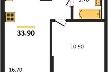 Фото №1: 1-комнатная квартира 33 м² - Краснодар, мкр. Прикубанский внутригородской округ, 