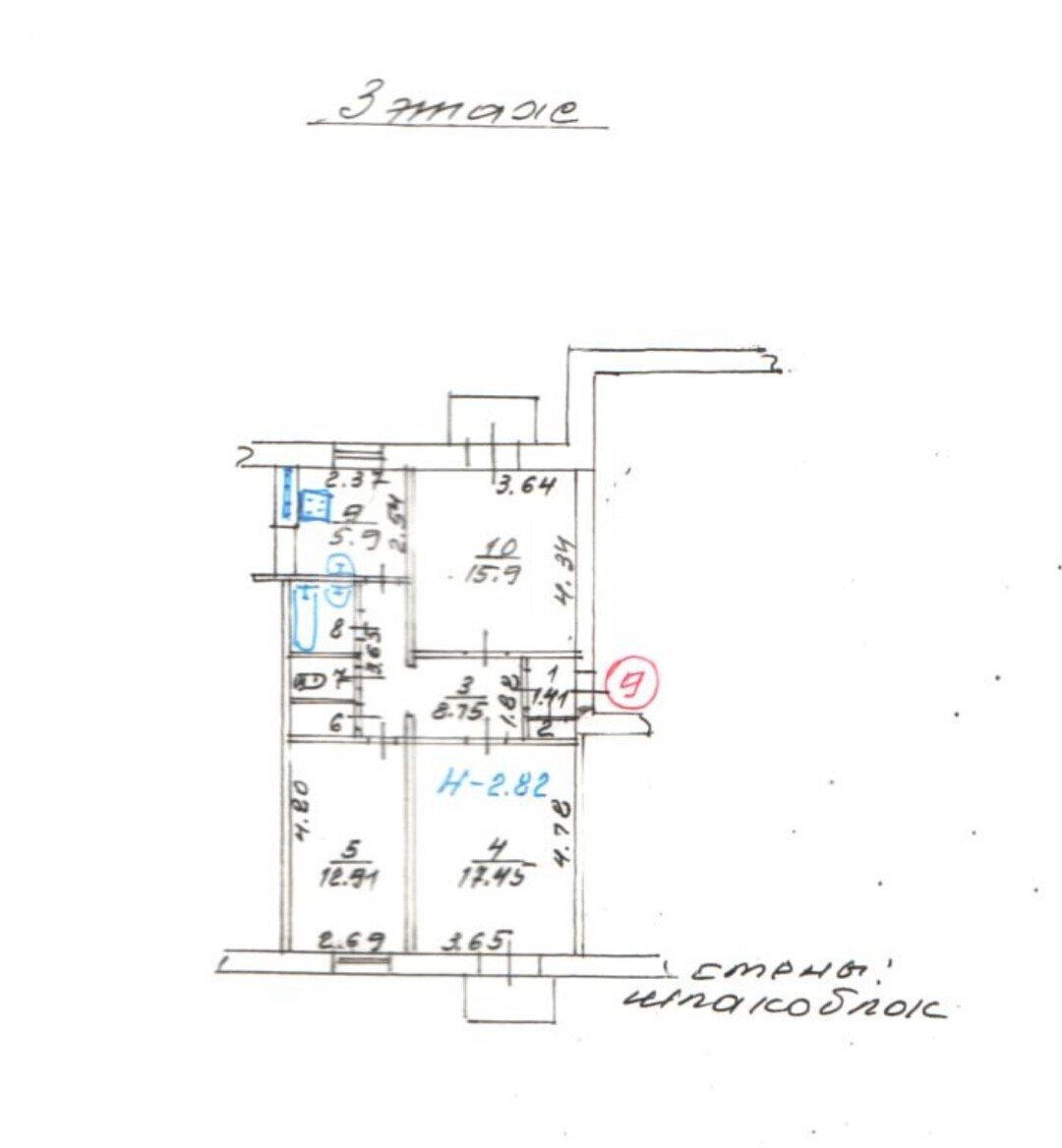 Фото №25: 3-комнатная квартира 69 м² - Мариуполь, Левобережный, мкр. 3-й участок, пр-кт Победы, 28