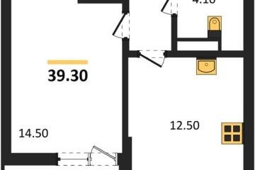 Фото №1: 1-комнатная квартира 39 м² - Краснодар, мкр. Прикубанский внутригородской округ, 