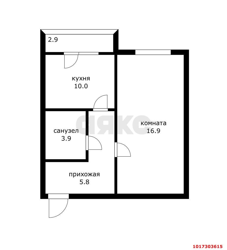 Фото №11: 1-комнатная квартира 34 м² - Краснодар, Прикубанский внутригородской округ, мкр. жилой комплекс Западный Город, ул. Крылатская, 5