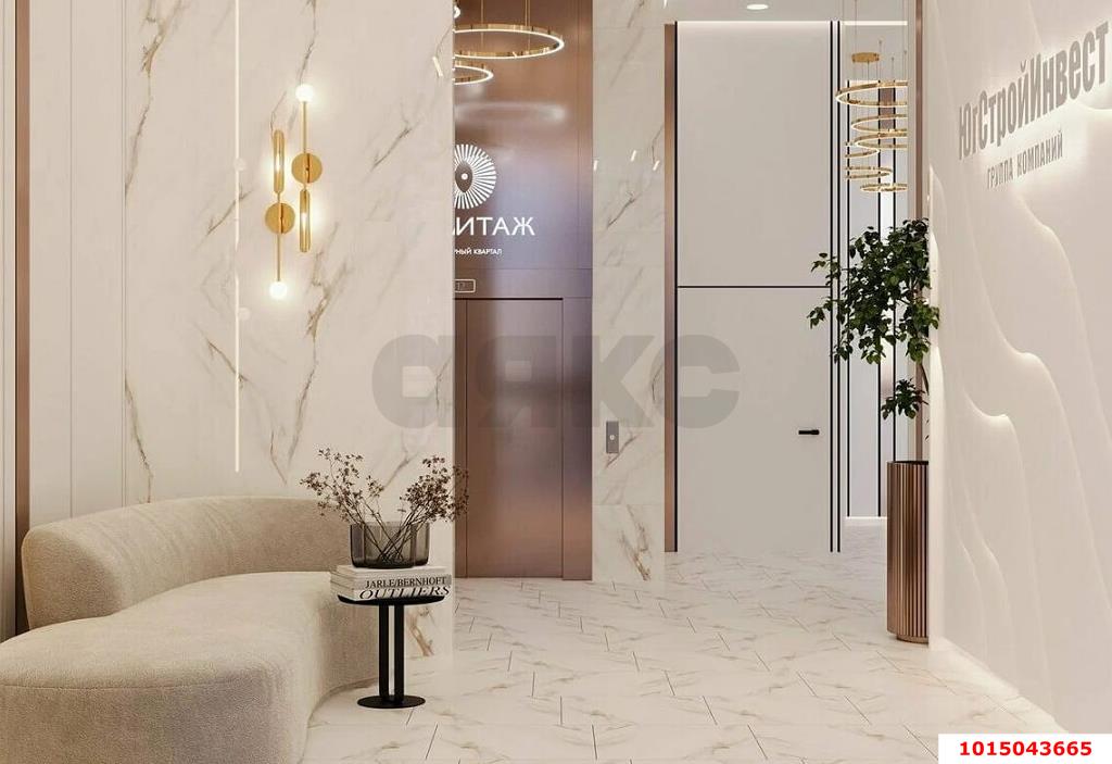 Фото №3: 2-комнатная квартира 58 м² - Краснодар, Прикубанский внутригородской округ, мкр. ЖК Эрмитаж, ул. им. Мурата Ахеджака, 20