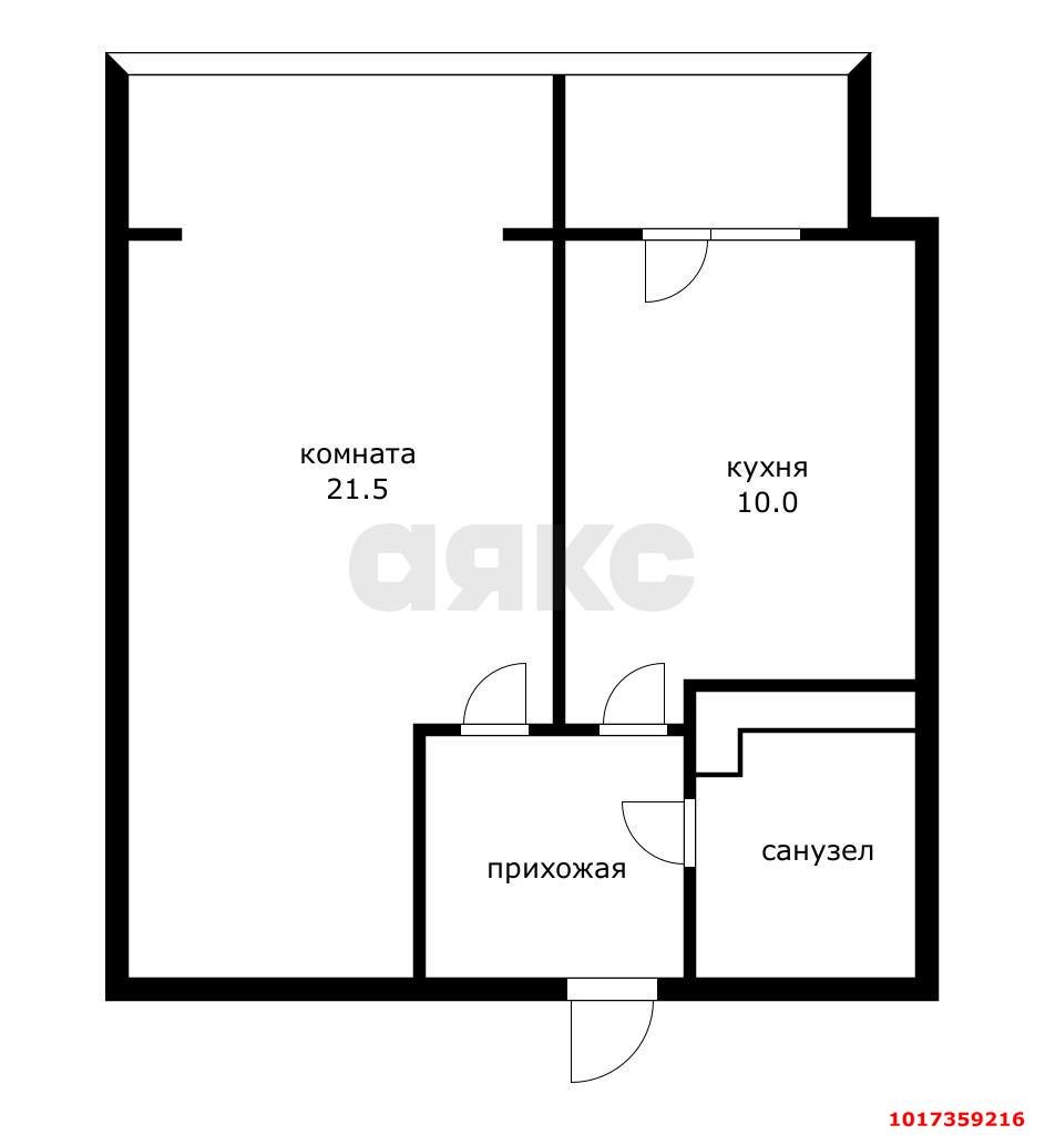 Фото №11: 1-комнатная квартира 43 м² - Краснодар, Карасунский внутригородской округ, Хлопчато-бумажный Комбинат, мкр. ЖК Альфа, ул. Уральская, 100/5