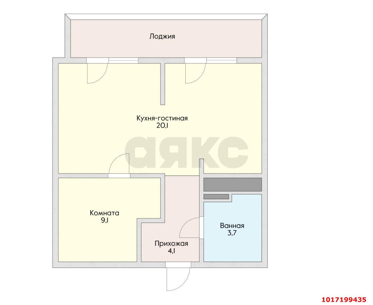 Фото №17: 2-комнатная квартира 37 м² - Краснодар, Прикубанский внутригородской округ, Славянский, мкр. Светлоград, ул. Красных Партизан, 1/4к8