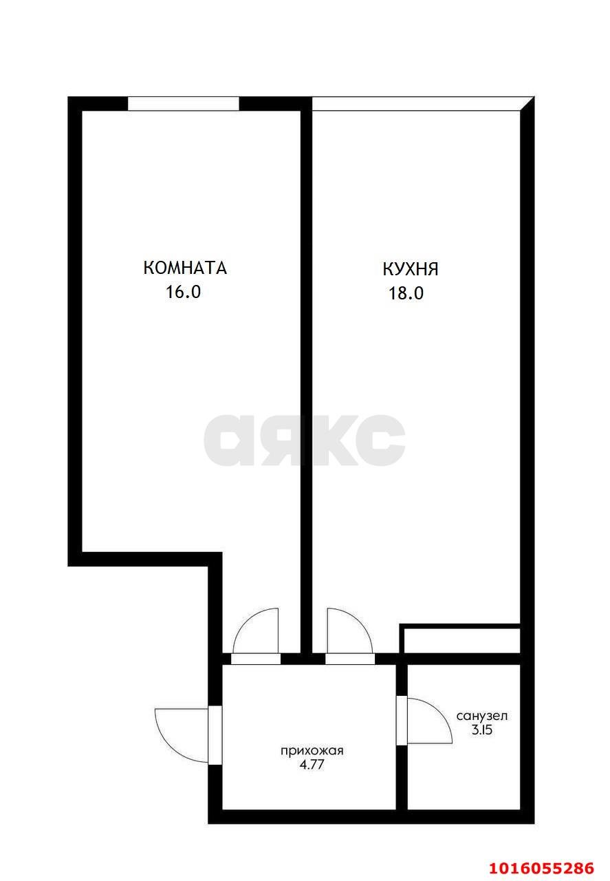 Фото №10: 1-комнатная квартира 42 м² - Краснодар, Прикубанский внутригородской округ, Фестивальный, мкр. ЖК Цветы, ул. Круговая, 4Вк5