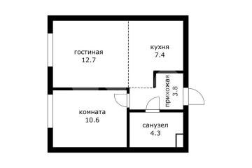 Фото №1: 2-комнатная квартира 38 м² - Москва Новомосковский административный округ