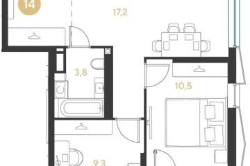 Фото №1: 2-комнатная квартира 48 м² - Краснодар, мкр. Прикубанский внутригородской округ, 