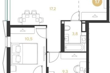 Фото №1: 2-комнатная квартира 48 м² - Краснодар, мкр. Прикубанский внутригородской округ,