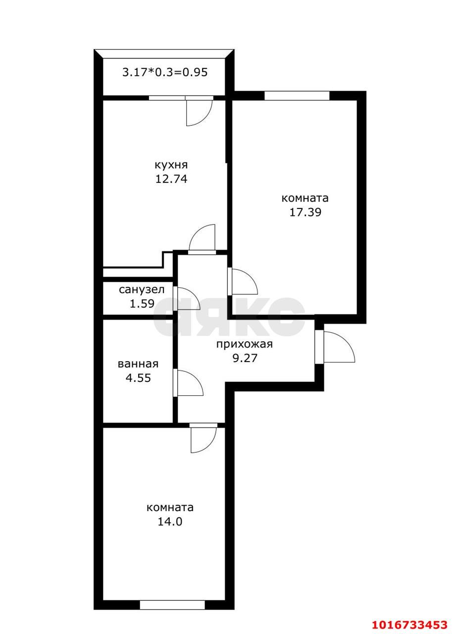 Фото №12: 2-комнатная квартира 60 м² - Краснодар, Прикубанский внутригородской округ, мкр. жилой комплекс Сармат, ул. Западный Обход, 65к1