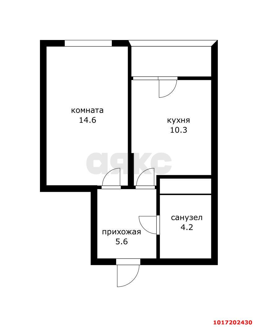 Фото №9: 1-комнатная квартира 34 м² - Знаменский, Карасунский внутригородской округ, мкр. Родные Просторы, ул. Природная, 10Бк4