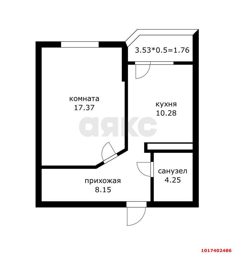 Фото №20: 1-комнатная квартира 40 м² - Краснодар, Прикубанский внутригородской округ, мкр. ЖК Губернский, ул. им. Героя Яцкова И.В., 19