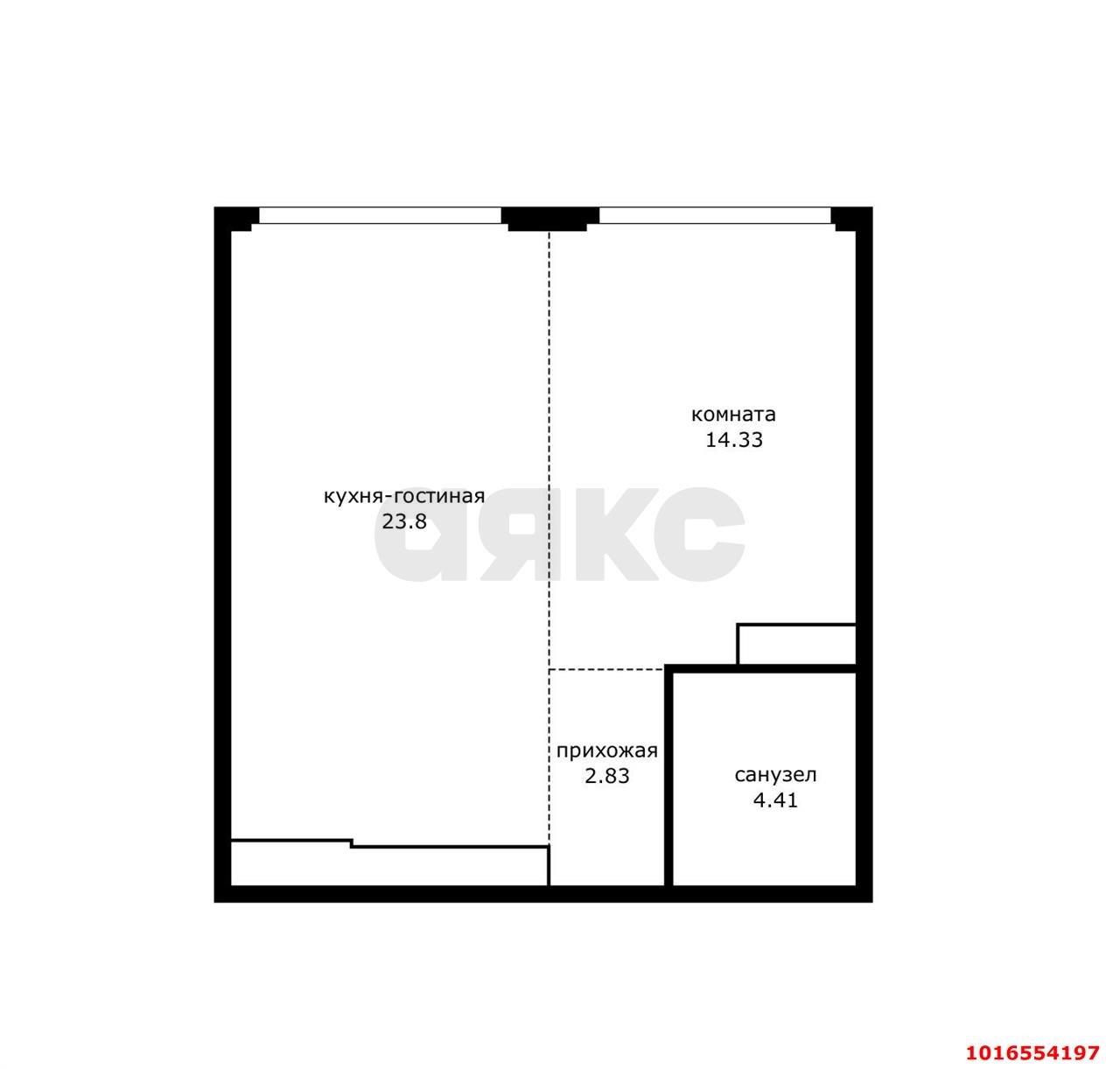 Фото №4: 1-комнатная квартира 43 м² - Краснодар, Центральный внутригородской округ, мкр. Черёмушки, ул. Обрывная, 132/1