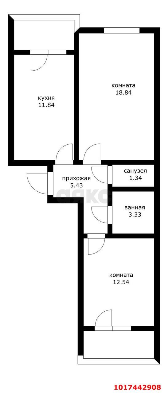 Фото №11: 2-комнатная квартира 54 м² - Краснодар, Прикубанский внутригородской округ, мкр. Музыкальный, ул. Российская, 257/7лит2