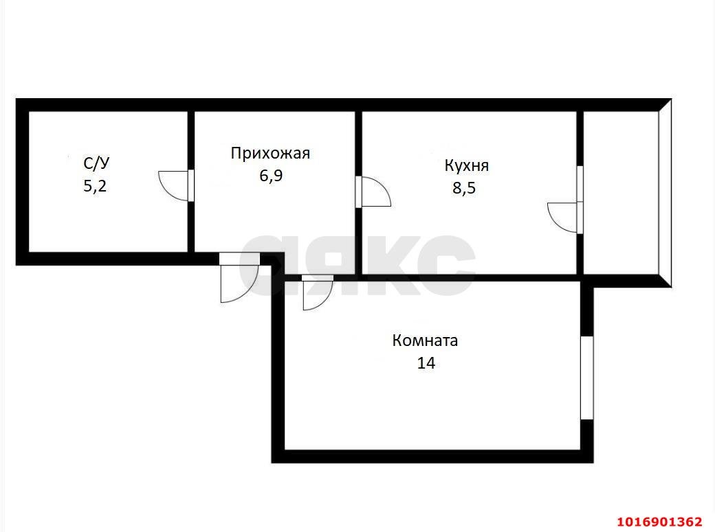 Фото №4: 1-комнатная квартира 34 м² - Краснодар, Прикубанский внутригородской округ, Восточно-Кругликовский, мкр. ЖК Легенда, ул. имени 40-летия Победы, 139