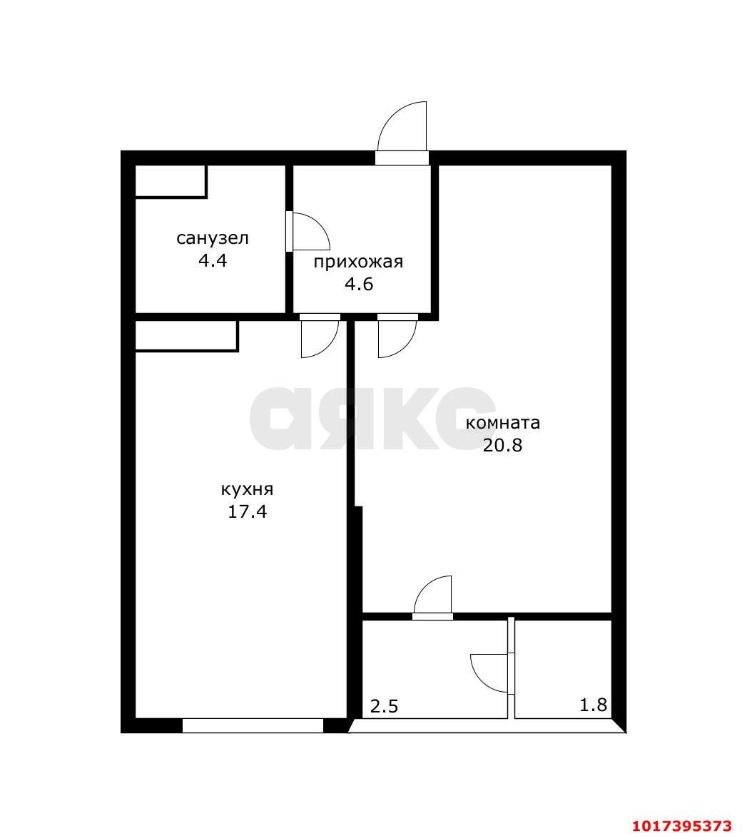 Фото №8: 1-комнатная квартира 50 м² - Краснодар, Прикубанский внутригородской округ, Школьный, Круглик, мкр. жилой комплекс Сердце