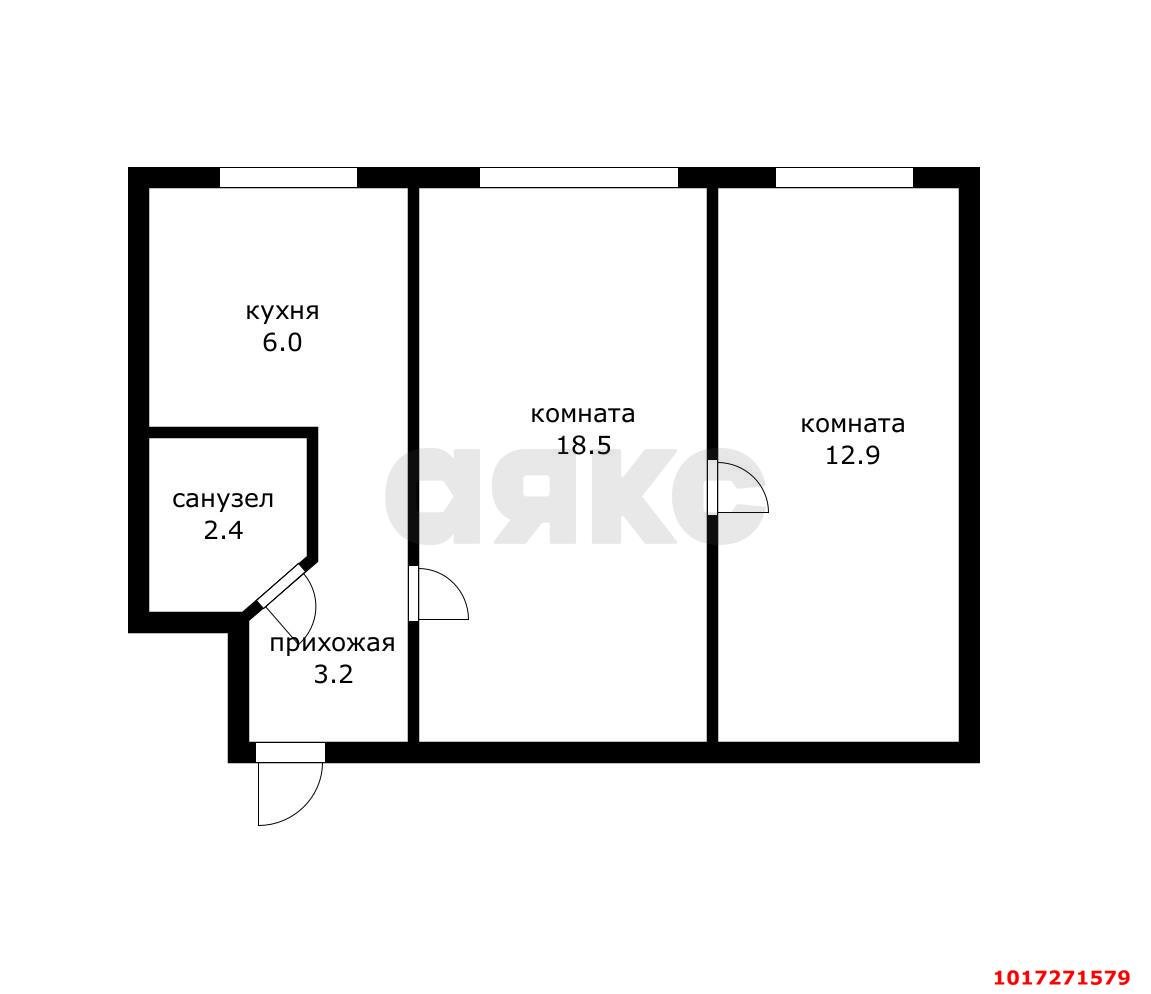 Фото №8: 2-комнатная квартира 41 м² - Колосистый, мкр. Прикубанский внутригородской округ, пер. Макаренко, 11