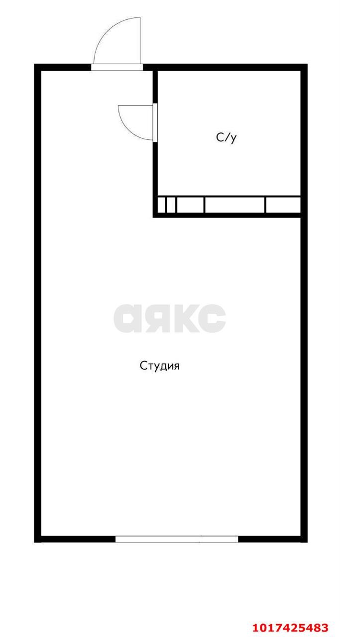 Фото №13: Студия 26 м² - Краснодар, Прикубанский внутригородской округ, Калинино, мкр. Завод Радиоизмерительных Приборов, ул. 1 Мая, 291