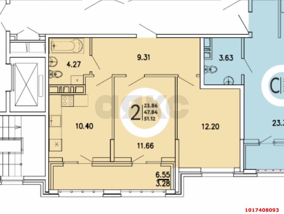 Фото №12: 2-комнатная квартира 51 м² - Приморский, мкр. ЖК Просторы Крыма, ул. Георгия Десюка, 5