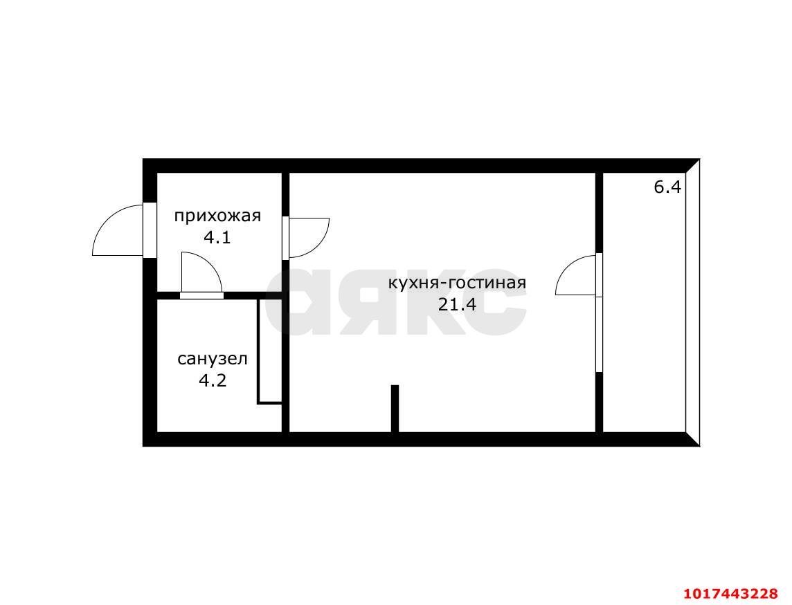 Фото №10: Студия 36 м² - Краснодар, Прикубанский внутригородской округ, Краевая Клиническая Больница, мкр. жилой комплекс Спорт-Сити, ул. Домбайская, 10/1к2