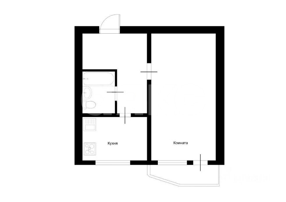 Фото №7: 1-комнатная квартира <span class="whitespace-nowrap">36 м²</span>, <span class="whitespace-nowrap">5/17 эт.</span> - Москва, б-р Осенний, 16к2