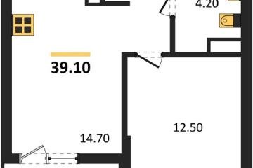 Фото №1: 1-комнатная квартира 39 м² - Краснодар, мкр. Прикубанский внутригородской округ, 