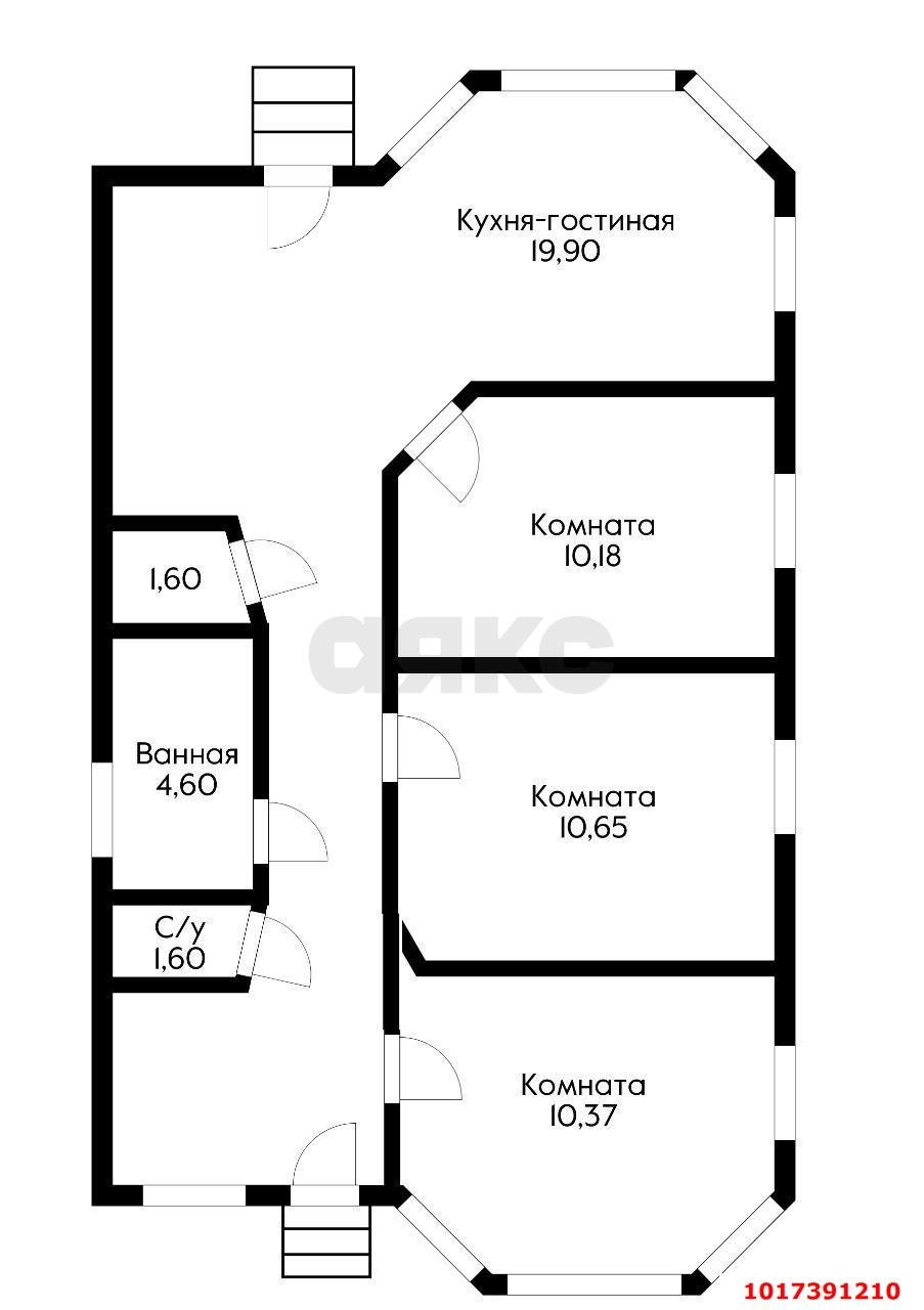 Фото №3: Дом 90 м² + 3 сот. - Родник, мкр. Прикубанский внутригородской округ, ул. Яблочная, 497