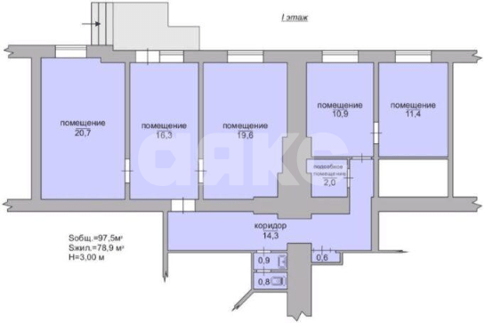 Фото №10: Коммерция <span class="whitespace-nowrap">97 м²</span>, <span class="whitespace-nowrap">1/10 эт.</span> - Мелитополь, ул. Ленина, 129