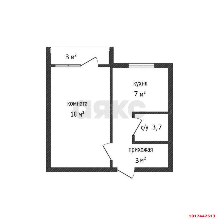 Фото №11: 1-комнатная квартира 34 м² - Яблоновский, ул. Лаухина, 17