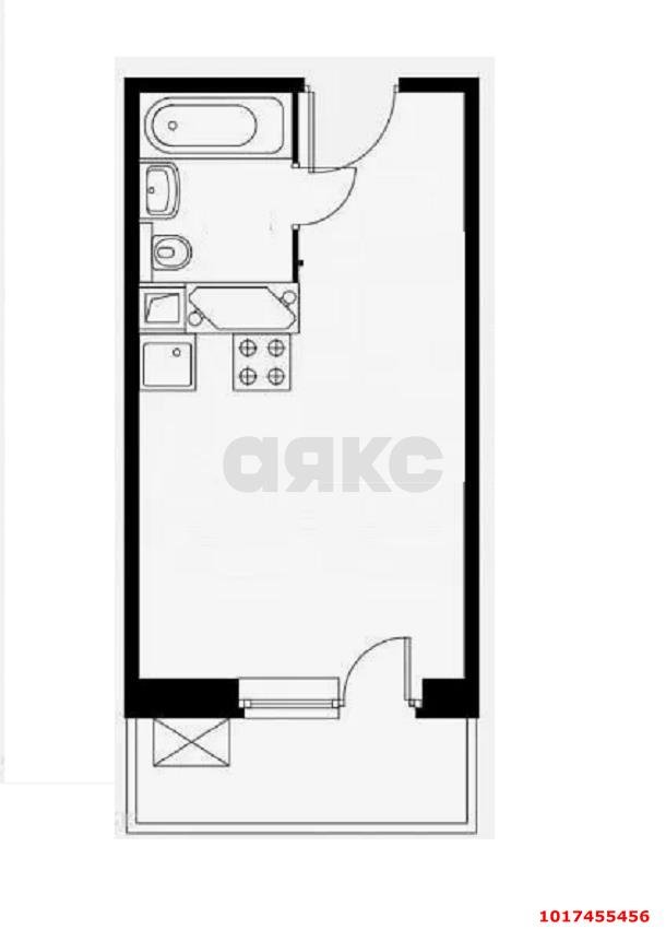 Фото №6: Студия 18 м² - Южный, ул. Войсковая, 8/2
