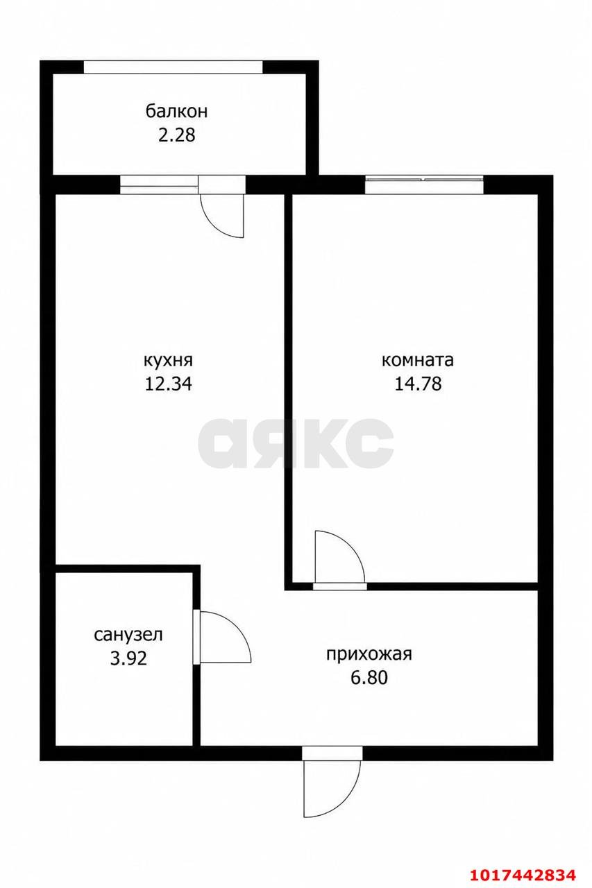 Фото №9: 1-комнатная квартира <span class="whitespace-nowrap">37 м²</span>, <span class="whitespace-nowrap">2/9 эт.</span> - Знаменский, Карасунский внутригородской округ, мкр. Родные Просторы, ул. Природная, 10Бк6