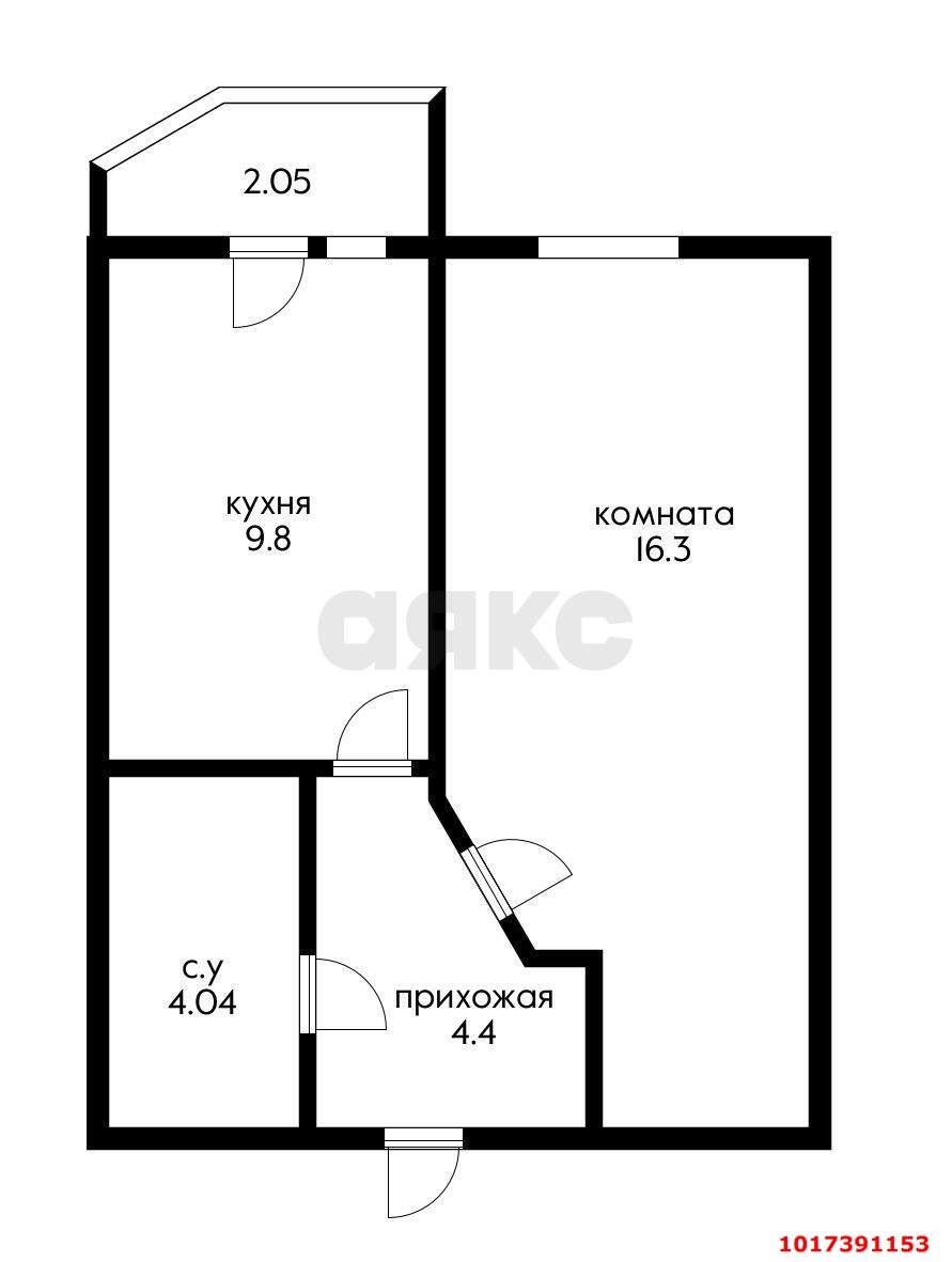 Фото №9: 1-комнатная квартира 35 м² - Краснодар, Прикубанский внутригородской округ, Россинского, мкр. жилой комплекс Видный, ул. Командорская, 3к2