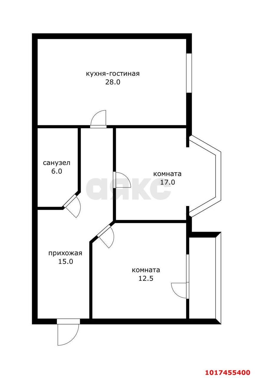 Фото №20: 2-комнатная квартира <span class="whitespace-nowrap">82 м²</span>, <span class="whitespace-nowrap">2/3 эт.</span> - Краснодар, Прикубанский внутригородской округ, мкр. Отделение № 1 ОПХ Колос, ул. Кирпильская, 15