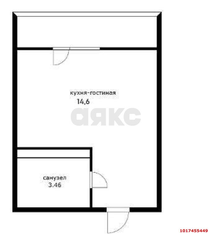 Фото №8: Студия <span class="whitespace-nowrap">20 м²</span>, <span class="whitespace-nowrap">5/24 эт.</span> - Краснодар, Прикубанский внутригородской округ, мкр. ЖК Тёплые Края, ул. им. Александра Гикало, 11к2