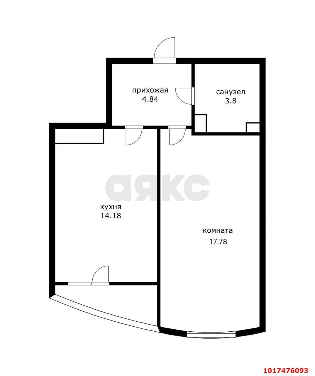 Фото №9: 1-комнатная квартира 40 м², 2/18 эт. - Краснодар, Прикубанский внутригородской округ, имени Петра Метальникова, мкр. ЖК Лучший, ул. Ростовское шоссе, 30/6к1
