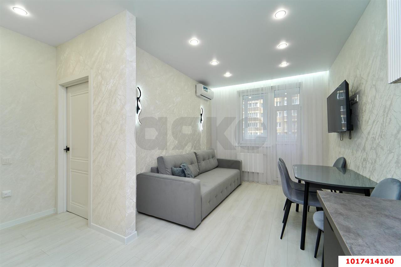 Фото №4: 1-комнатная квартира <span class="whitespace-nowrap">38 м²</span>, <span class="whitespace-nowrap">6/16 эт.</span> - Краснодар, Прикубанский внутригородской округ, мкр. жилой комплекс Ракурс, ул. имени Героя Ростовского, 8к7
