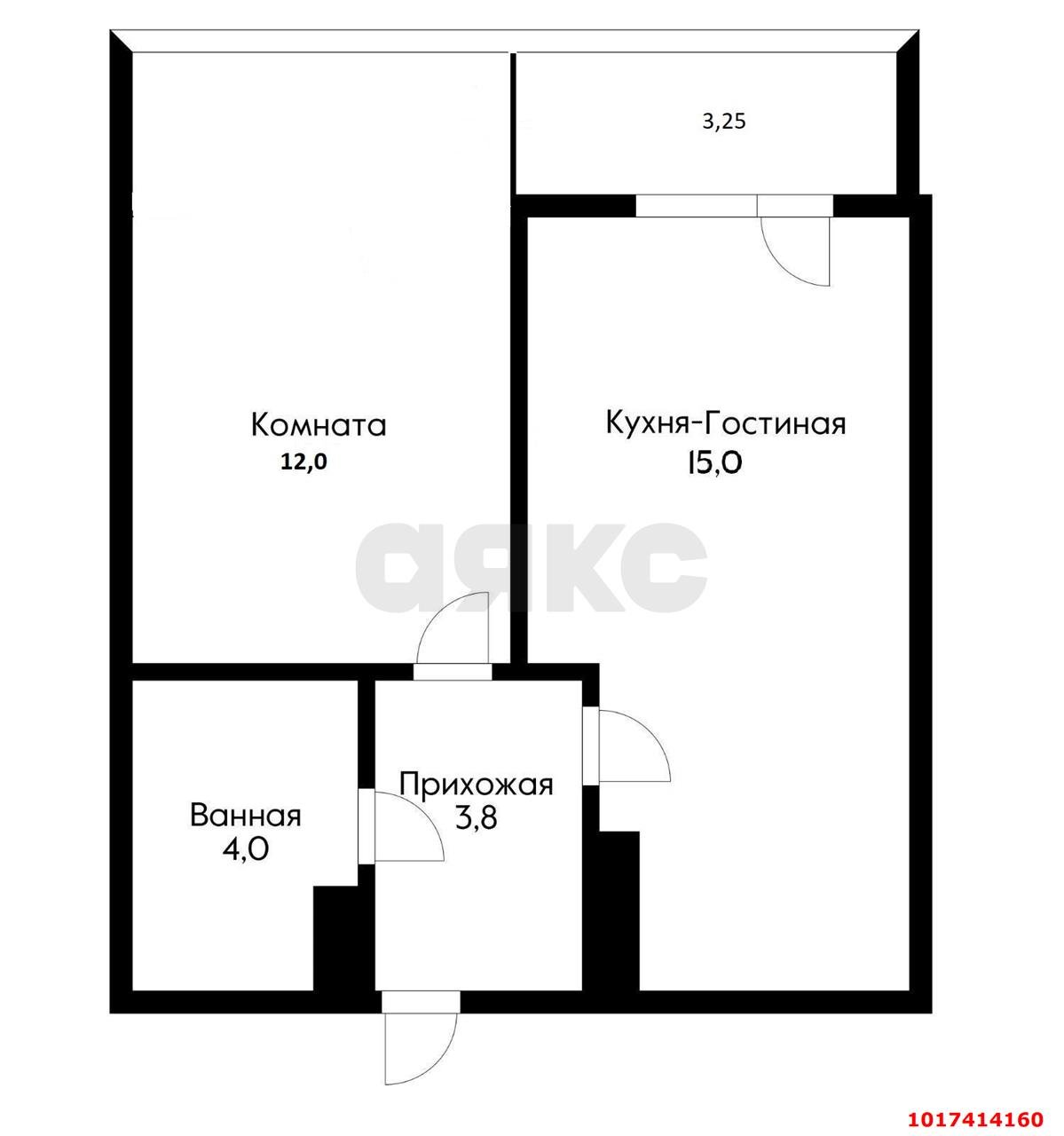 Фото №15: 1-комнатная квартира <span class="whitespace-nowrap">38 м²</span>, <span class="whitespace-nowrap">6/16 эт.</span> - Краснодар, Прикубанский внутригородской округ, мкр. жилой комплекс Ракурс, ул. имени Героя Ростовского, 8к7