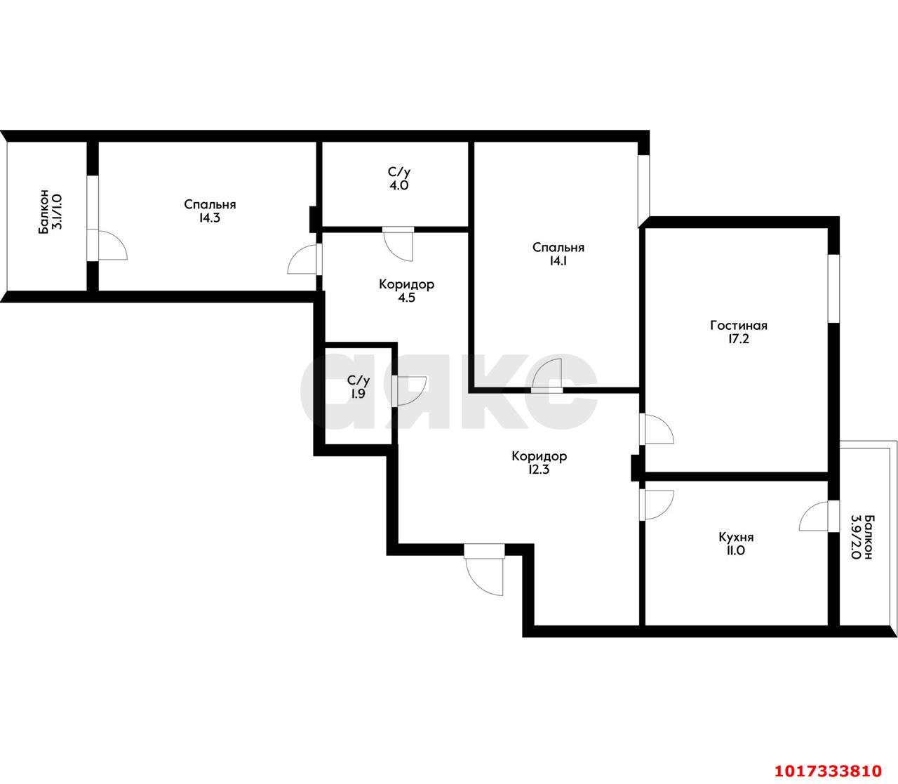 Фото №10: 3-комнатная квартира 80 м² - Краснодар, Прикубанский внутригородской округ, Калинино, мкр. Завод Радиоизмерительных Приборов, пер. Гаражный, 9