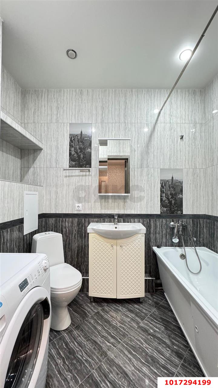 Фото №7: 1-комнатная квартира <span class="whitespace-nowrap">42 м²</span>, <span class="whitespace-nowrap">8/19 эт.</span> - Краснодар, Прикубанский внутригородской округ, Россинского, мкр. жилой комплекс Red777, ул. Адмирала Крузенштерна, 5