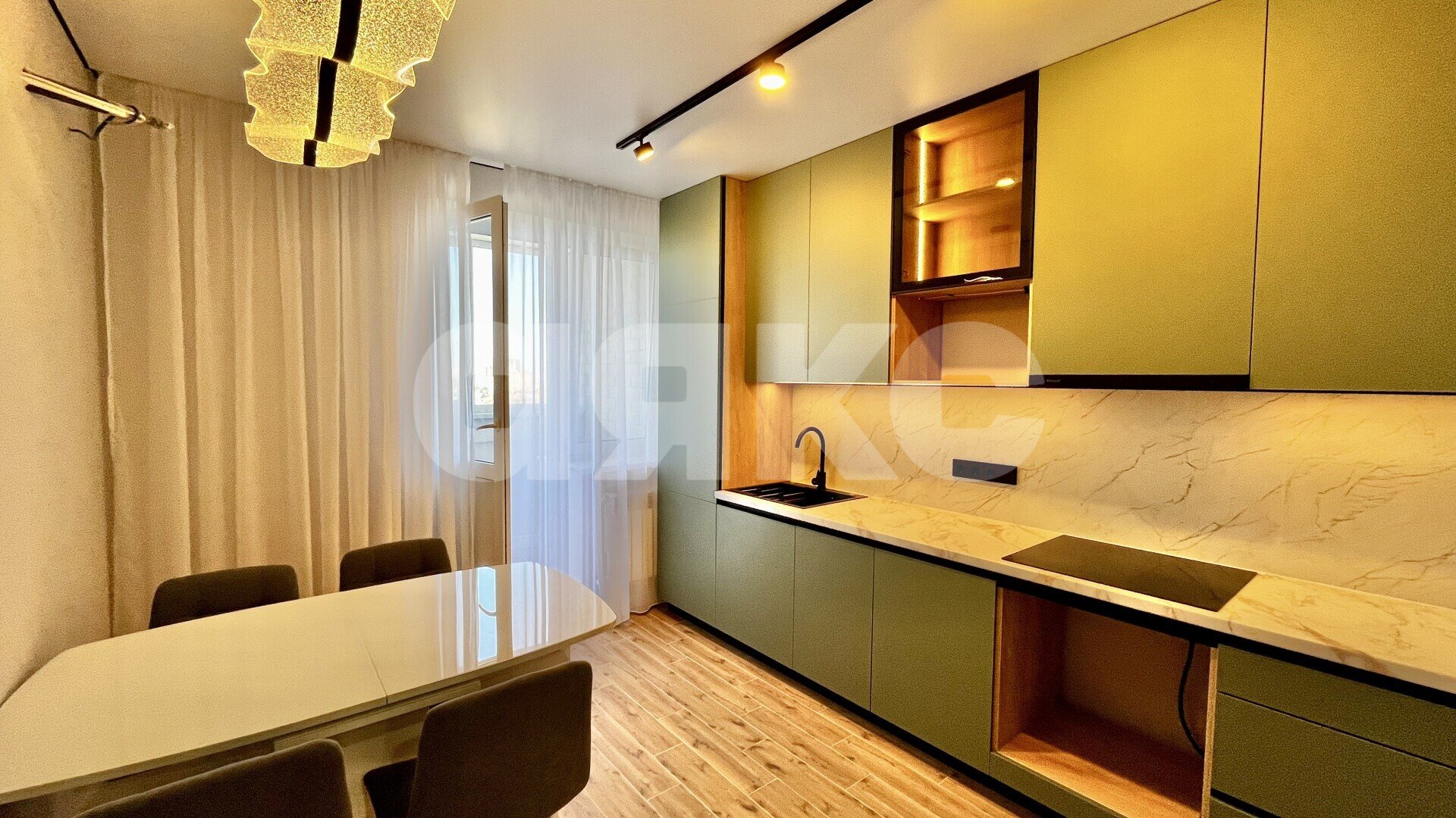 Фото №2: 1-комнатная квартира <span class="whitespace-nowrap">45 м²</span>, <span class="whitespace-nowrap">22/25 эт.</span> - Ростов-на-Дону, Первомайский, мкр. ​жилой комплекс Созвездие, ул. Белокалитвинская, 2/1с1